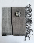 Handwoven Ethiopian Dark fringe Hand Towel