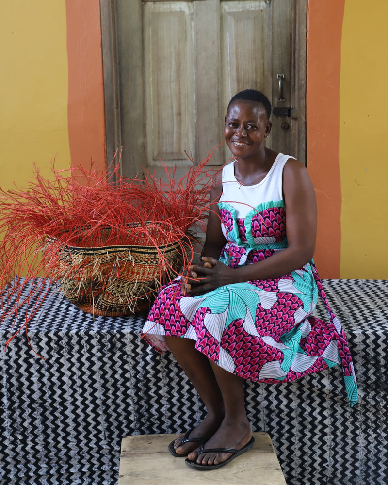 Art basket from Northern Ghana